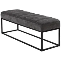 Home4You Sitzbank, 120 x 44 cm - Dunkelgrau -