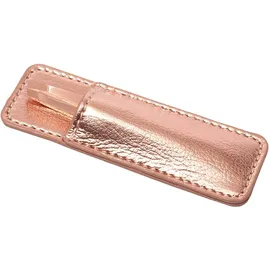 Tweezerman Mini Schräge Pinzette mit Etui Rose Gold