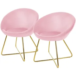 ML-Design 2er Set Esszimmerstühle Stühle Polsterstühle Wohnzimmerstühle Küchenstühle Samt