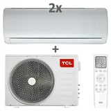 TCL Inverter-Klimasplitgerät Multi Split Duo  (Kühlleistung: 1.650 W - 3.300 W, Heizleistung: 3.360 W, Raumgröße: 26 m2, Passend für: 2 Räume bis jeweils 26 m2)