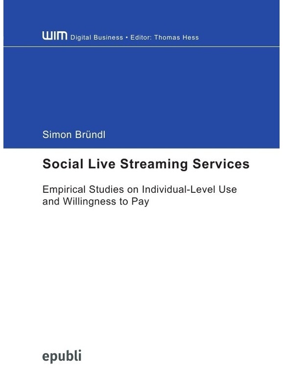 Social Live Streaming Services - Simon Bründl, Kartoniert (TB)