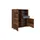 byLIVING Highboard Jackson/großes Sideboard Old Wood Vintage braun / 3-türig braun u. 1 Schubalde in Anthrazit/Wohnzimmerschrank mit 3 Türen und 1 Schubkasten/B 126, H 143, T 40 cm