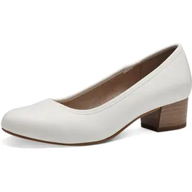 Jana Pumps mit Blockabsatz Vegan, Weiß (White), 39 EU
