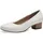 Jana Pumps mit Blockabsatz Vegan, Weiß (White), 39 EU