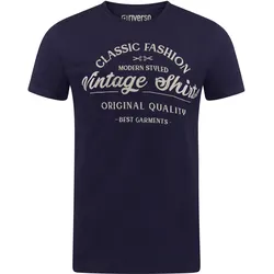 riverso Tshirt Herren Baumwolle Regular Fit RIVLeon Regular Fit Blau M