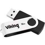 Viking USB-Stick USB 2.0 32 GB Silber, Schwarz