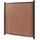 [neu.holz] Gartenzaun Startermodul 185 x 180 cm Braun/WPC