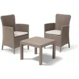 KETER Set Externe Allibert 219451 Salvador Balcony Cappuccino, für Relax Outdoor