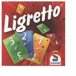 Ligretto Kartenspiel mit ungarischer Anleitung - rotes Paket