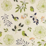 Home fashion Recyclingservietten „Birds and Twigs green“, 33x33 cm, 2-lagig, Home Fashion®, 20 Stück