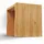 holz4home Sitzbank Eiche Braun 120 x 45 x 40 cm