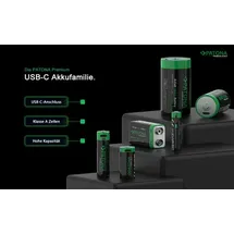 PATONA 16x PATONA Premium USB-C 4x AA Akkus Lithium 1.5V 3000mWh (4x 4er Blister)
