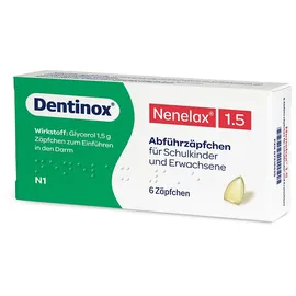 Dentinox Gesellschaft für pharmazeutische Präparate NENE LAX 1,5 Suppos.f.Schulkdr.u.Erw. 6 St