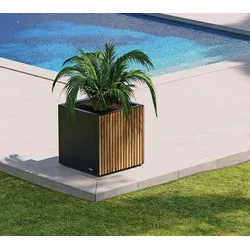 Herstera Garden Deco Planter S | quadratischer Pflanzkübel Outdoor