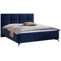 Mirjan24 Polsterbett Genua, Bett mit Bettkasten, Polsterkopfteil, Gasdruckfeder und