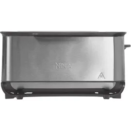 Ninja Foodi 3-in-1 Toaster, Grill - Panini-Presse mit Flip-Design, 7 Kochfunktionen, 7 Toastlinien, Backblech und Krümelschale, Edelstahl, ST202EU