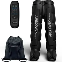 Pressotherapie Pants, Lymphdrainage Gerät mit 6 Luftkammern, Kabelloses Beinmassagegerät für Schmerzen und Durchblutung,30-250 mmHg,4 Modes