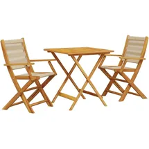 vidaXL Bistroset 3-tlg. Beige