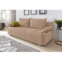 Collection AB Schlafsofa Kunstleder 2-Sitzer Braun