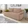 Collection AB Schlafsofa Kunstleder 2-Sitzer Braun