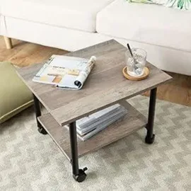 luxuskollektion Druckertisch mit arretierbaren Rollen und 2 Ebenen, Industrie-Design