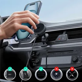 Aukey MagFusion Dash Pro MagSafe Wireless Charging Air Vent Mount -