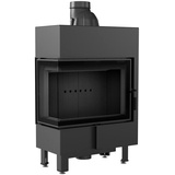 KRATKI Lucy Slim holzbefeuerter Kamineinsatz Lufteinlass BImSchV 2 konform Stahl Thermotec Auskleidung Glasscheibe Linke Seitenverglasung 8 kw 128,2 x 78,1 cm Thermischer Wirkungsgrad 83