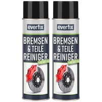 Everfix Bremsenreiniger Spray (2 x 500 ml) Bremsen und Teilereiniger - Reiniger ohne Aceton