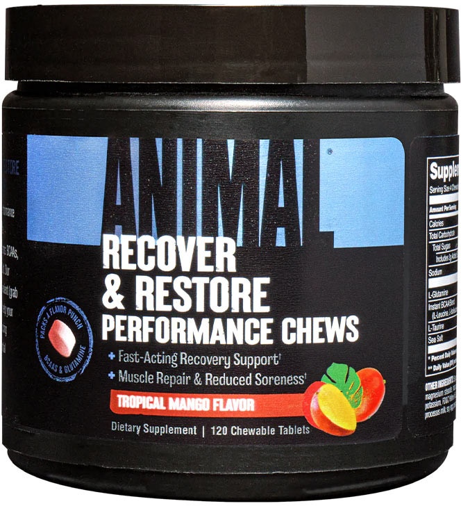 Universal Nutrition Animal Recovery Chews (120 Kautabletten, Tropische Mango)