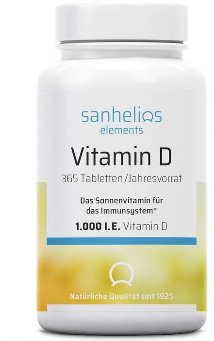 SANHELIOS Vitamin D 1.000 I.E. Tabletten 365 St.