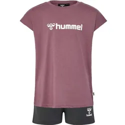 HUMMEL Kinder Anzug hmlNOVA SHORTS SET, ROSE BROWN, 116