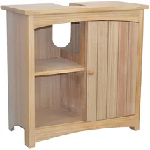 moebel-direkt-online Badezimmermöbel Hochschrank 0 x 0 cm Braun Massivholz