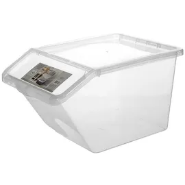 Plast Team Aufbewahrungsbox Basic Box Schrägkasten 40 l 1-tlg. transparent