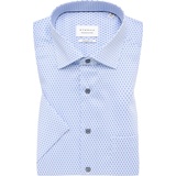Eterna Comfort Fit Businesshemd, mit Allover-Muster, Bleu, 43