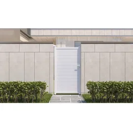 habitat garten Gartentor 101,2 x 180,9 cm Weiß/Aluminium