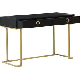 Beliani Konsolentisch 120 x 40 x 75 Gelb/Gold