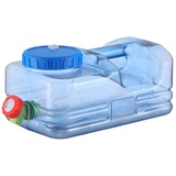 QINGCHU Wasserkanister 5,5/10 Liter in Natur mit Hahn zum Ausgießen,Ablasshahn, Schraubdeckel, tragbarer Trinkwasserkanister, BPA-frei, Camping, Auto, - 5.5L