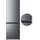 Hanseatic HKGK14349BI Kühl-Gefrierkombination (175 l, 1430 mm hoch, Silber)