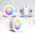 B.K.Licht Einbaustrahler 5er Set IP44 RGB mit Fernbedienung