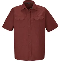 KILLTEC Herren Funktionshemd/Hemd Kurzarm/Outdoorhemd KOS 47 MN WVN SHRT, Ziegelrot, M,