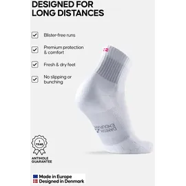 Danish Endurance LONG DISTANCE RUNNING QUARTER SOCKEN 3-Paar Blau 43-47