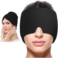 Migräne Mütze, Gel Kühlmütze Headache Relief Cap, Dehnbare Cold Therapy Schlafmaske, Migräne Relief Hut Kühlmütze,Headache Hat Kühlmaske,Heady Maske für Kopfschmerzen Geschwollene Augen Stressabbau