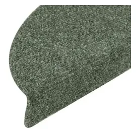 vidaXL Selbstklebende Treppenmatten 15 Stk. Grün 56x17x3cm Nadelvlies