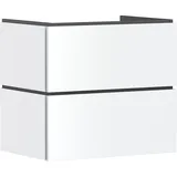 Hansgrohe Xilesa E Waschtischunterschrank 2 Schubkästen, für Waschtisch, ohne PushOpen, Mattweiß