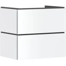 Hansgrohe Xilesa E Waschtischunterschrank 2 Schubkästen, für Waschtisch, ohne PushOpen, Mattweiß