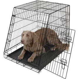 Kerbl Gittertransportbox 76 x 54 x 64 cm Schwarz