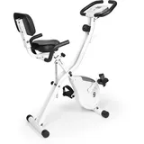 Fahrradtrainer Heimtrainer Ergometer Klappbar Fitness Trainingscomputer Silber