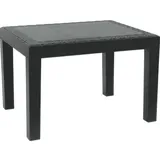 bricoline Jack Beistelltisch Kunststoff Rechteck 59x46x40cm Garten Außen Lounge Balkon