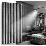 IKHEMalarka 3D Wandpaneel Betonoptik Marmor Ziegel aus Polystyrol Styropor XPS, BxL: 50,00x100,00 cm, 0,50 qm, (1 Stück, 0,5m) Deckenpaneelen - 3mm dick - 100x50cm schwarz|silberfarben