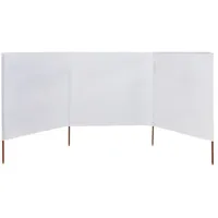 vidaXL Windschutzgewebe 400 x 120 cm weiß
